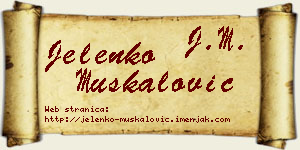 Jelenko Muskalović vizit kartica